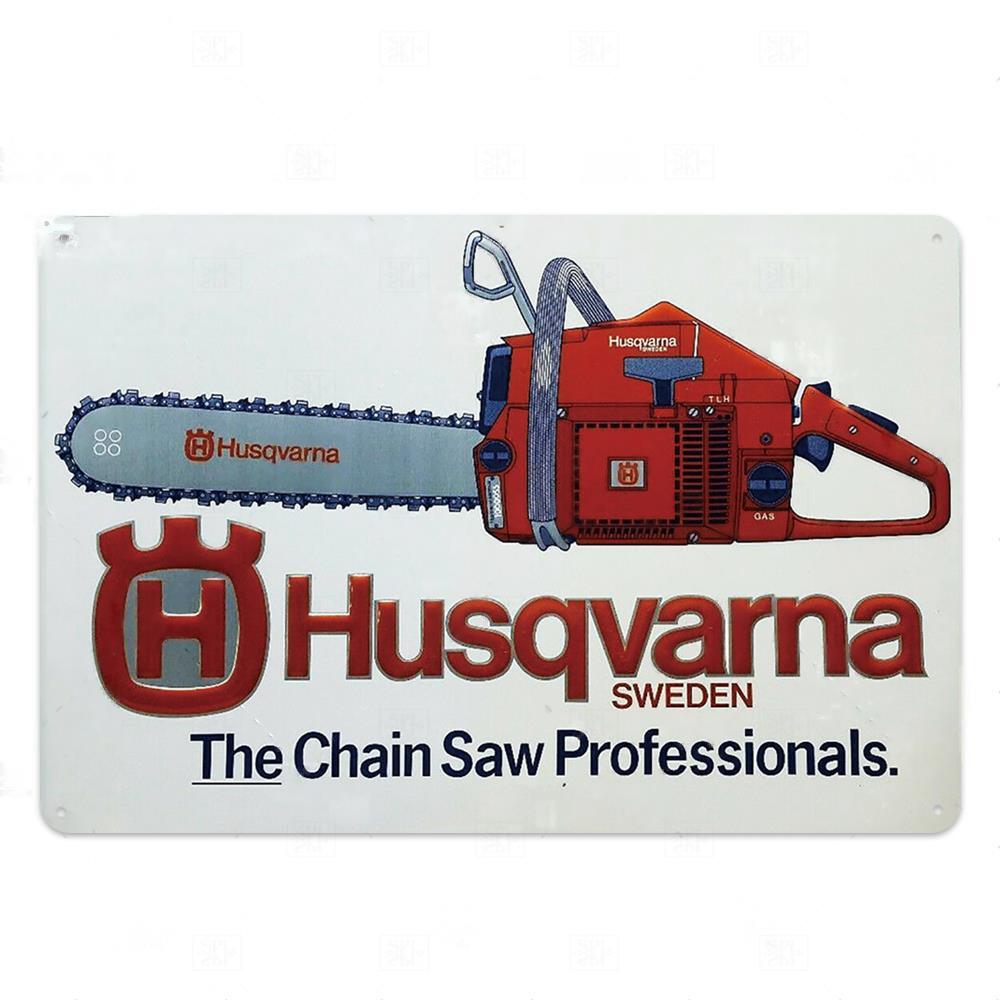 

Металлическая табличка с цепной пилой, металлическая винтажная жестяная вывеска, настенный декор для человека, декоративная тарелка в пещере 20x30cm