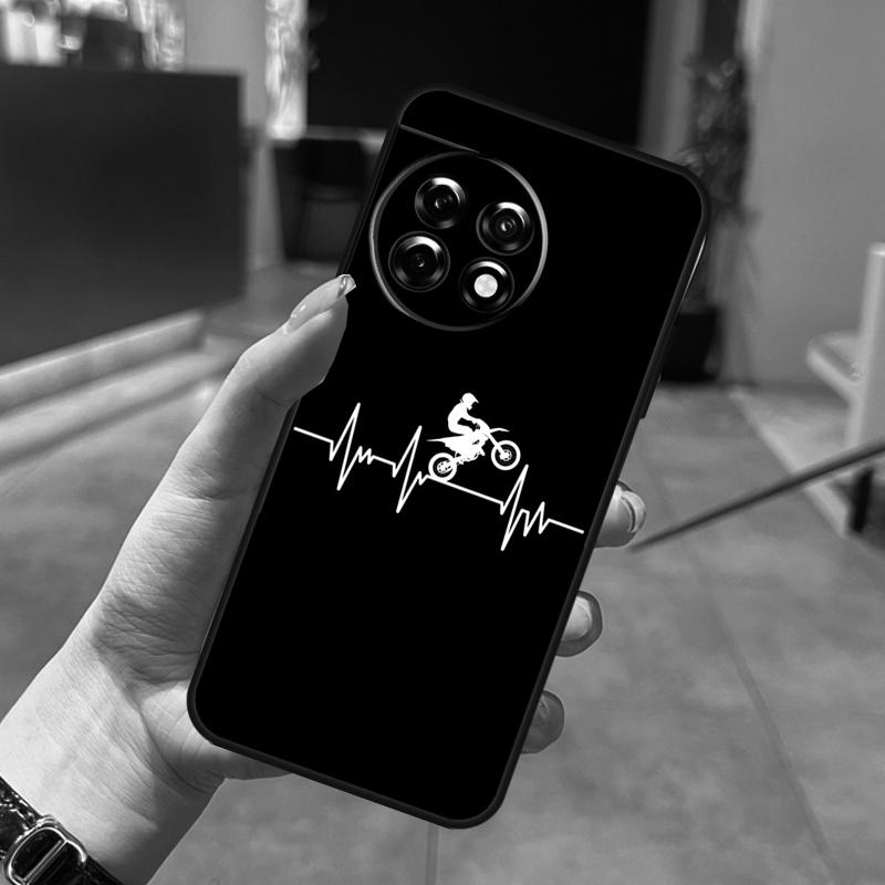 Motorcycle Heartbeat Case For OnePlus Nord N20 N30 CE 5 3 4 Lite OnePlus 15 13 12 11 10 Pro 10T 13T 13R 15R Cover