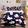 Cute Seals in Winter Design Bedding Duvet Cover Set  (1*Duvet Cover 2*Pillowcases, without duvet insert)