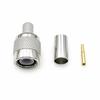 Crimp Termination RF Coax Connector Threaded Coupling Coaxial Connector  Hardware Accessories