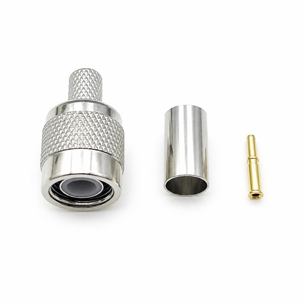Crimp Termination RF Coax Connector Threaded Coupling Coaxial Connector  Hardware Accessories