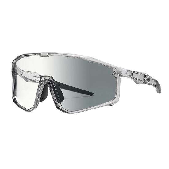 Photochromic Polarized Cycling Glasses, UV Protection Windproof Sports Sunglasses, Lightweight Men Women Safety Eyewear for Mountain Bike Running