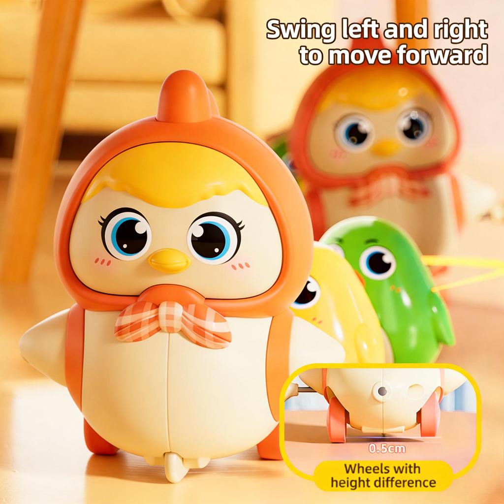DOWMOO Wobbly Walking Chicken Toy Set for Parent-Child Interaction