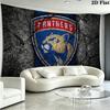 Florida Panthers Wall Tapestry Aesthetic Wall Hanging Printed Fabric Blanket Decorative Tapestries for Bedroom Living Room Home Decor