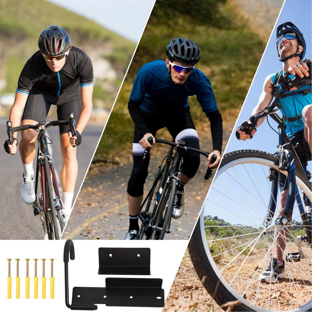 Bike Storage Rack Wall Mount Rotatable Rack For Bicycle Outdoor & Indoor Space-Saving Universal Metal Bicycle Storage Stand