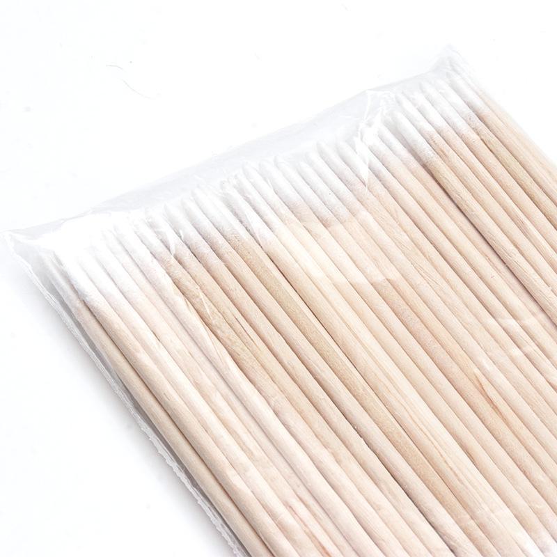 Einweg-Baumwollstäbchen mit doppelter Spitze für Wimperntattoos, Stickerei, Make-up, Kosmetik und Hygiene.
