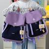 Trendy Cross-Border Color-Block Backpack – Large & Small Sizes for Casual Travel