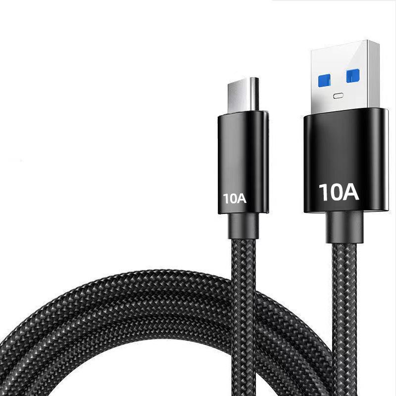 

Трансграничный 4-в-1 120 Вт PD Быстрая Зарядка Двойной Type-C Кабель для Apple 15/16 и Huawei 25 centimeters