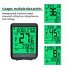 Replaceable Battery 180 Hours Ultra-Long Standby Wireless Bike Computer LCD Auto Backlight for Cycling Realtime Speed Track