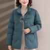 Plus Size Middle Age Women's Winter Down Jackets Thick Warm Embroidery Down Coats Woman Outerwears