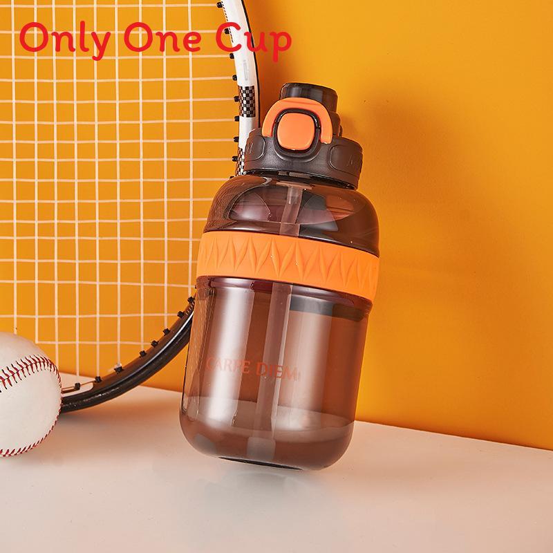 

Summer Sports Water Bottle For Students With Leakproof Straw Cap And Anti Shock Pp Material 800ml чёрный