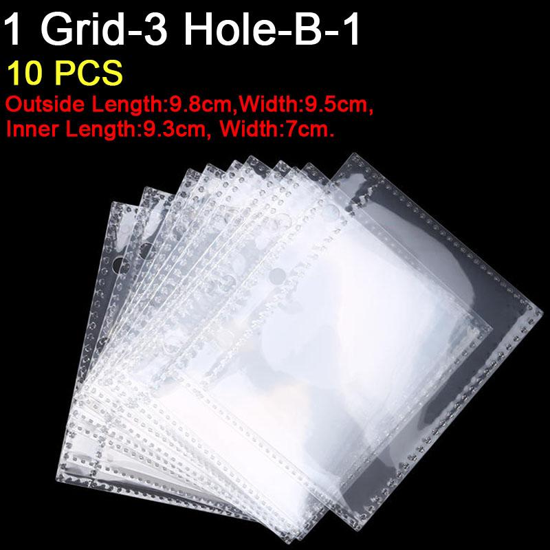 10PCS Inner Page Photocard Binder Multi-Pockets Kpop Sleeves Photo Album Page Idol Photo Card Protector Book 1/4 Grids 3/6 Holes