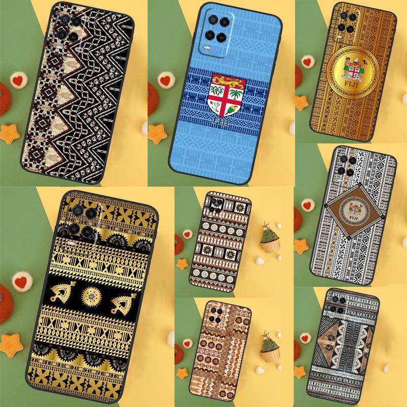 Fijian Masi Tapa For OPPO A96 A76 A16 A52 A72 A92 A98 A78 A58 A5 A9 A15 A17 A77 A53S A57S A94 A74 A54 Case