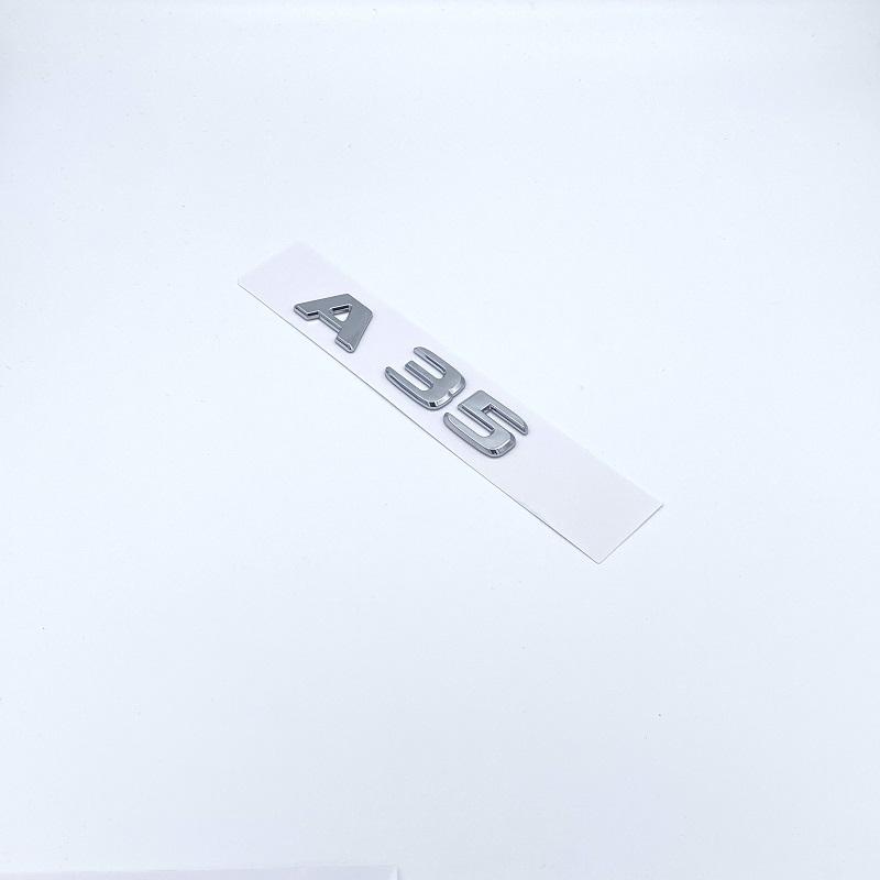 2017 Silber Schwarz Buchstaben A35 Turbo 4matic Emblem für Mercedes Benz AMG Auto Fender Trunk Hinten W176 W177 Logo Aufkleber