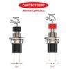 10pcs 7mm Mini Round Pushbutton Switches 1A 250V AC 2 Pins SPST ON Off Momentary Push Button Switch with Pre-soldered Wires