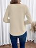 2024 Autumn/Winter New Women's Solid Color Long Sleeve Top