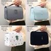 Travel Twill Hanging Toiletry Bag With Multiple Compartments For Home And Business Trip Use