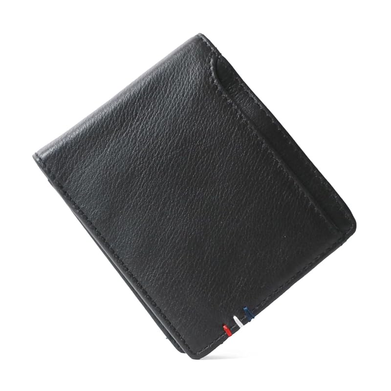 

[Arnold Palmer] wallet men s genuine leather cowhide leather bi-fold With outside pocket wallet simple business casual black Free
