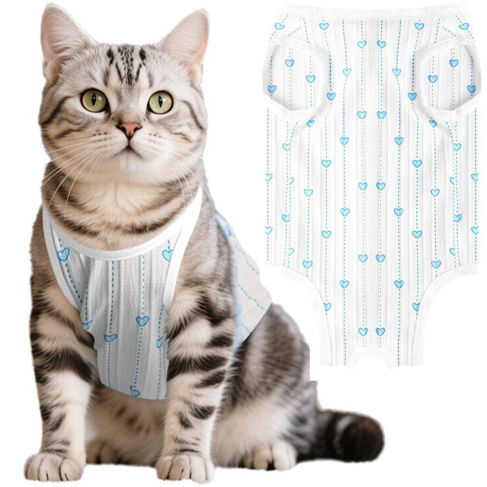 Breathable Fabric Pet Sterilization Suit Soft Material Cat Protective Vest Postpartum Care