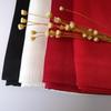 2023 Natural Wrinkled Solid Color Long Crepe Silk Scarf WJA14