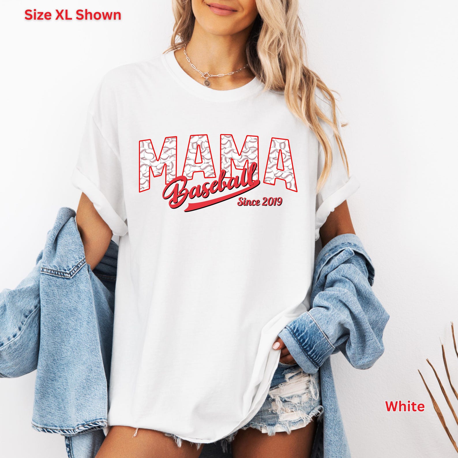 Baseball MAMA T-shirt: Soft Cotton Mom Life Apparel XL