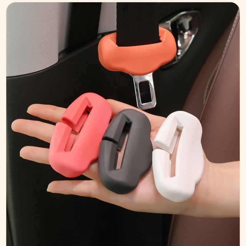 1Pcs Anti-Scratch Rubber Car Seat Buckle Protector Clip Protection Cover Universal Seat Belt Buckle Cover For Suv Sedan