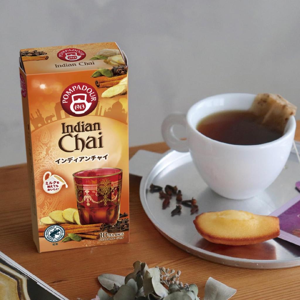 Japan Green Tea Center Pompadour Indian Chai 10TB X 4