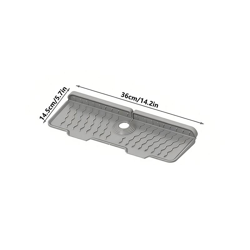 Kitchen Sink Splash Guard Faucet Mat Splash Catcher Handle Drip Catcher Tray Multipurpose For Kitchen Dish Drying Mats