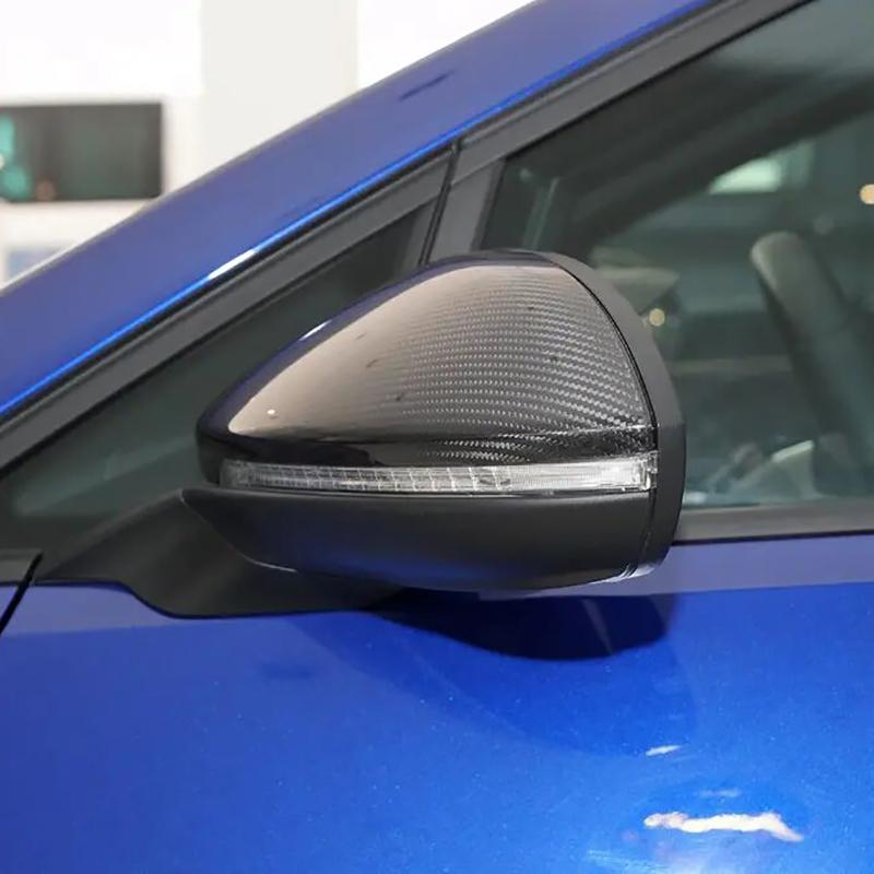 

Настоящие колпачки для зеркал из углеродного волокна для Volkswagen Golf 7 VII GTI, чехлы для зеркал, сменные зеркала бокового вида 2014-5G0 857 537