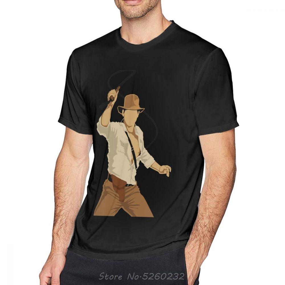Indiana Jones T Shirt Fortune And Glory T-Shirt Fashion Summer Cotton Tee Shirt Awesome Men Graphic Short-Sleeve Tshirt
