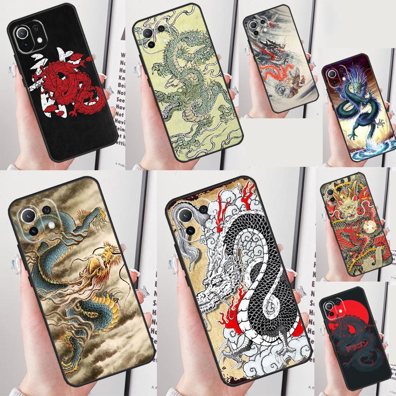 Chinese Dragon Cover For Xiaomi 14T Pro 13 14 15 Ultra 11T 12T 13T POCO X7 Pro X3 X5 F5 F6 M6 X6 Pro Case