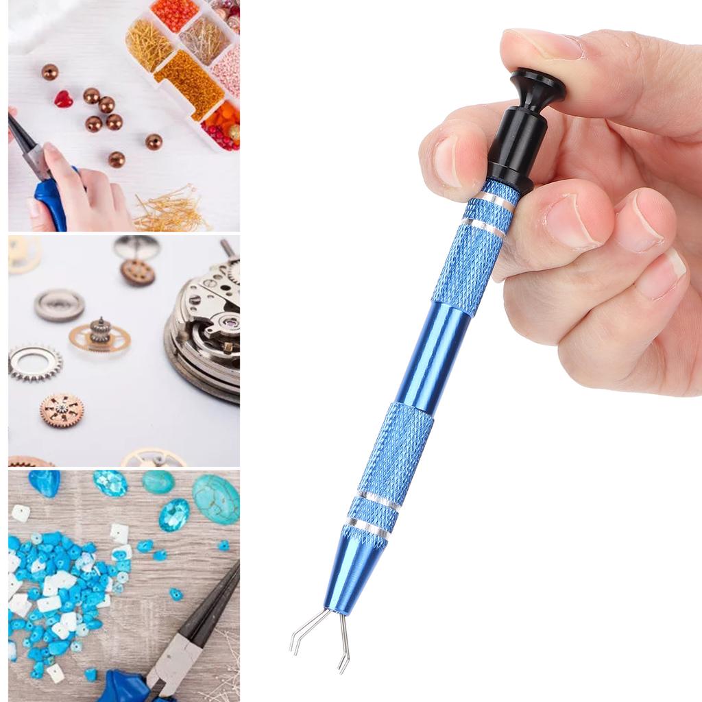 4 Prong   Holder Portable Alloy Beads Parts Tweezers Grabber Watch Repair Tool Accessory