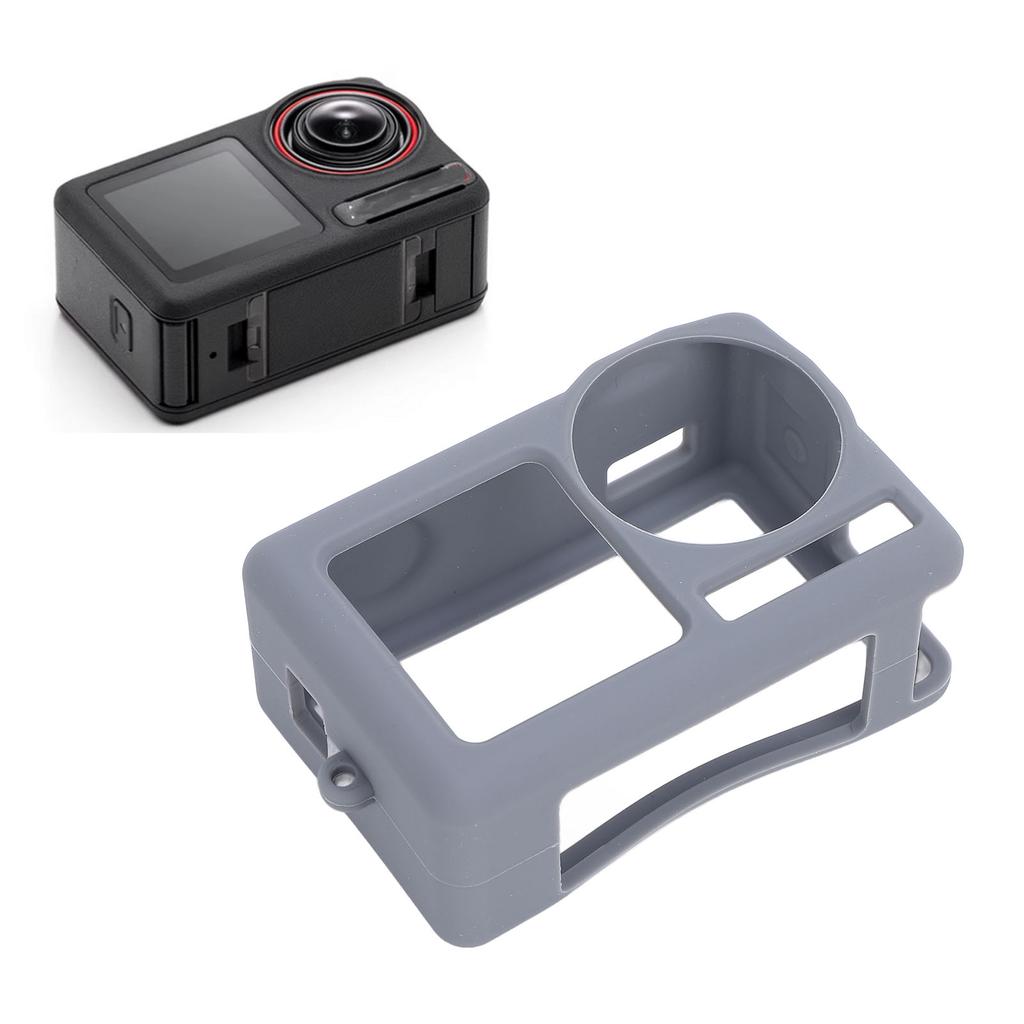 Silicone Protective Sleeve Cover for Action 5 Pro Anti Drop Camera Lens Protector Camera Accessories with Wrist Strap Anti Lost Rope