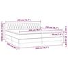 Box Spring Bed with Mattress Dark Gray 200x200 cm Velvet