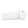 Heartbeat Puppy Toys Interactive Stuffed Animal Heartbeat Plush Toy for Pet Behavioral Sleep Calming Aid White