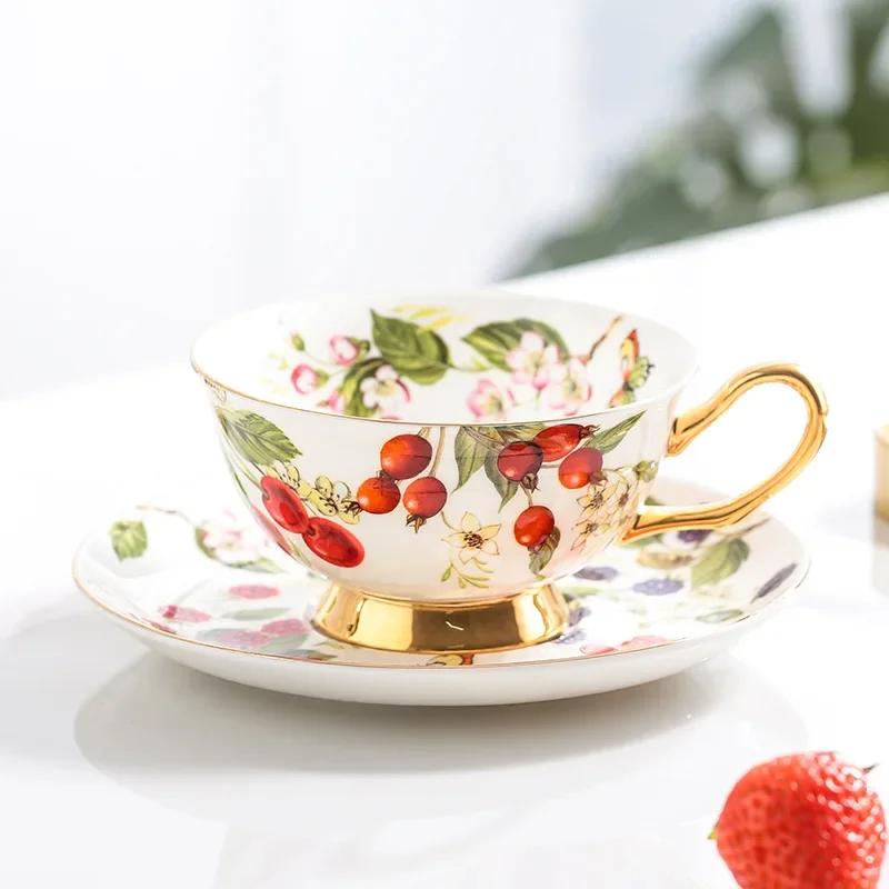 Bone China Coffee Cup Saucer Ceramic Cup Saucer Black Tea Cups Saucer Mug High Bone China Water Cups  Coffee Mug
