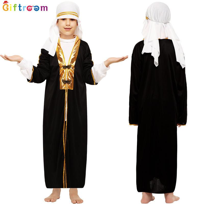 Dazzling Aladdin Prince Costume For Children Comfortable Polyester Fabric For Occasions All