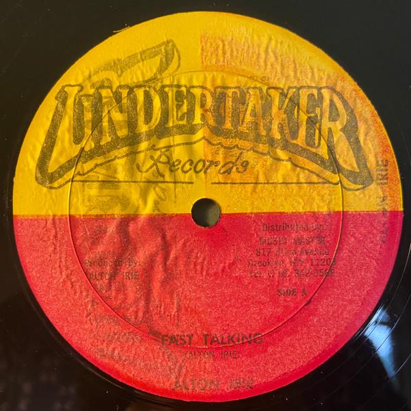 

12inch Record ALTON IRIE - Fast Talking none Undertaker Reco 1985 US Reggae, Ska & Dub Used