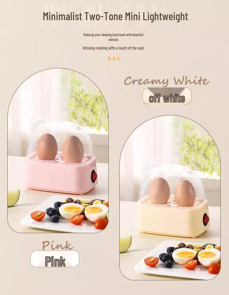 Compact Egg & Baby Food Steamer for One - Ideal for Breakfast & Office Use