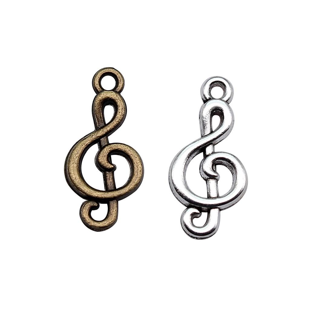 Jewelry Crafts Music Note Charms Alloy Pendants For Concert Collector