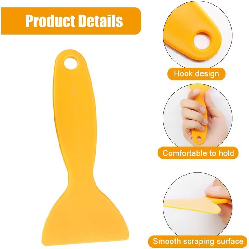 Plastic Resin Removal Scraper Flexible Paint Spatula Putty Knife Air Bubble Remover Sticker Installation Tool Vinyl Scraper
