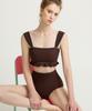 Ageunel Jewelry Bikini High-Waisted Panties_Brown