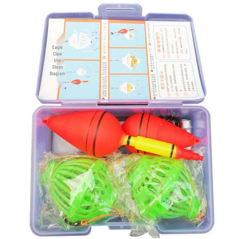 Thickened Bighead Carp Fishing Cage Rig Set with 6 Hooks for Sea Rods