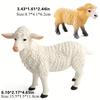Oenux 2-Pieces Set Of Large Farm Animal Horse Cow Pig Sheep Goat Donkey Model Action Figures PVC Educational Cute Kids Toy Gift