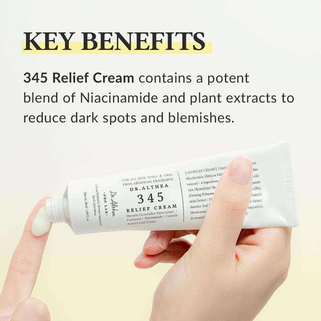 DR. ALTHEA 345 Relief Cream mit Niacinamid & Ceramid, Koreanisch