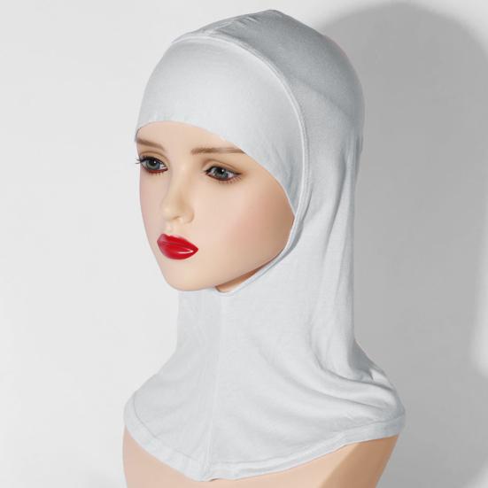 Women Headscarf Hat Solid Color Ethnic Top Hat Comfortable Elastic