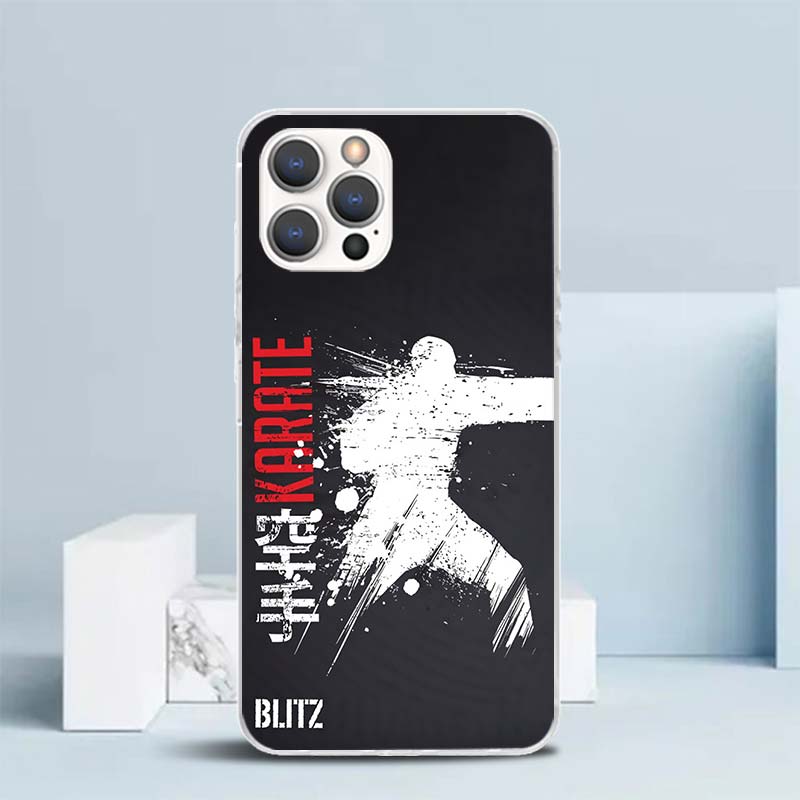 Oyama Kyokushin Karate Soft Cover for iPhone 16 17 Air 15 14 Pro Max 16E Phone Case 13 Mini 12 11 7 SE 8 Print Pattern Fit Cases