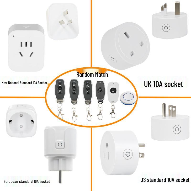 

Wireless Smart Socket Switch - Universal Standard, Wiring-Free Remote Control Single Free Placement