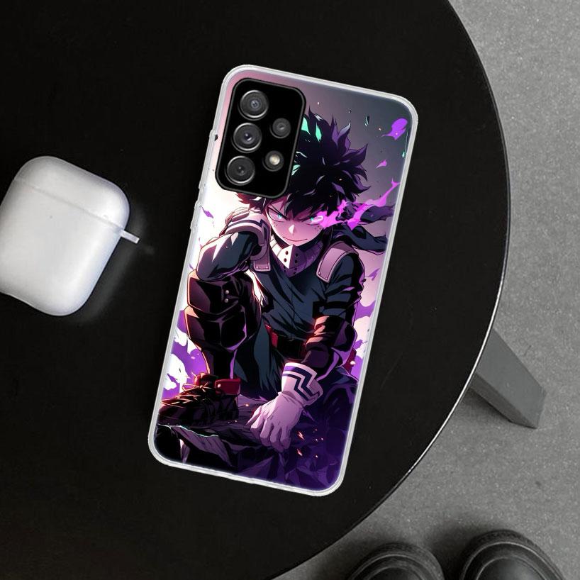 Midoriya Izuku Deku MHA My Hero Phone Case Cover for Samsung Galaxy A12 A22 A32 A52 A72 A02S A51 A50S A31 A20S A10S Note 20 Ultr