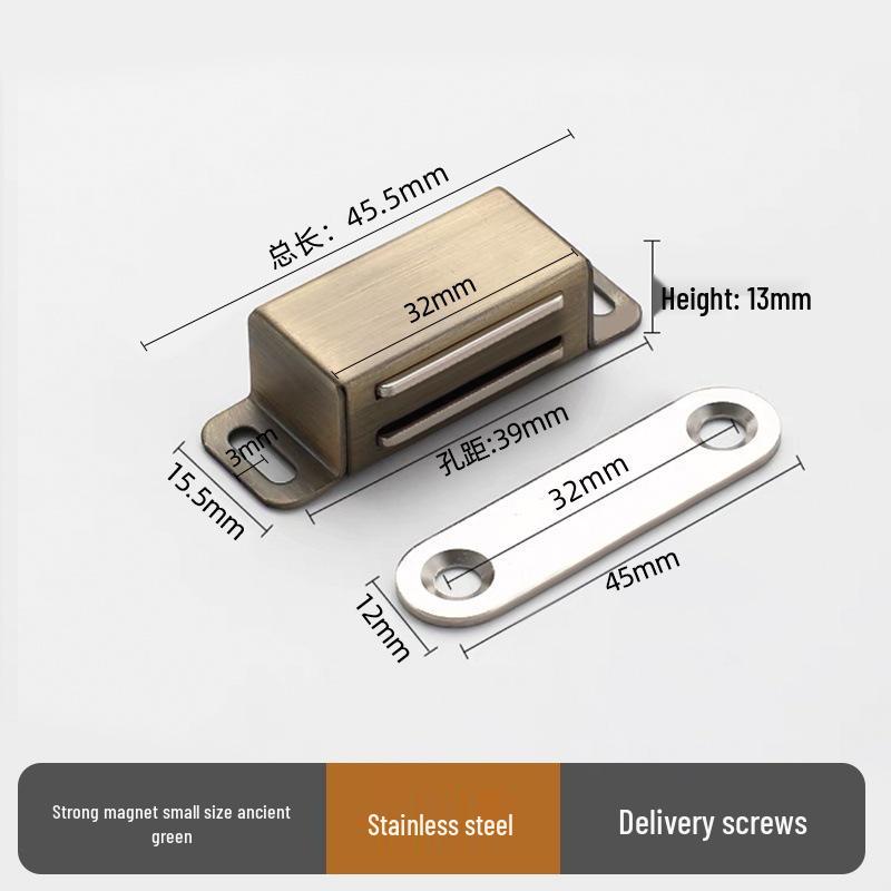 Modern Stainless Steel Magnetic Door Catch - Ball Latch Closure for Cabinet Accessories